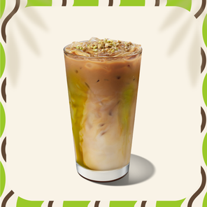 Iced Pistachio Lava Macchiato