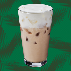 Iced Latte with Caramel Protein Cold Foam