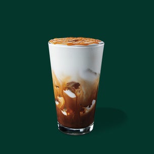 Iced Salted Caramel Cloud Macchiato